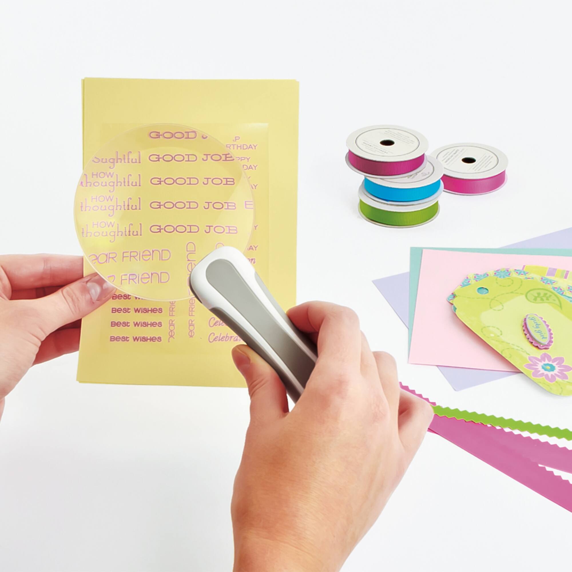 OttLite 3.5" Rimless LED Handheld Magnifier